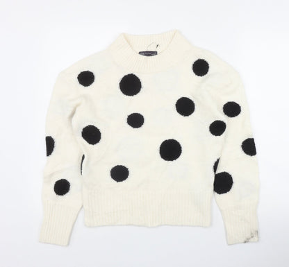 Womens UK Size XS Marks and Spencer Ivory Pullover Jumper