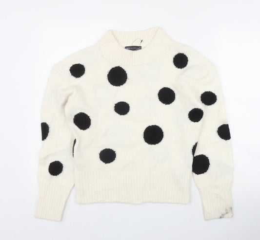 Womens UK Size XS Marks and Spencer Ivory Pullover Jumper