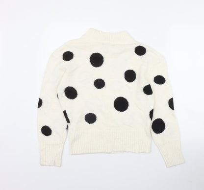 Womens UK Size XS Marks and Spencer Ivory Pullover Jumper