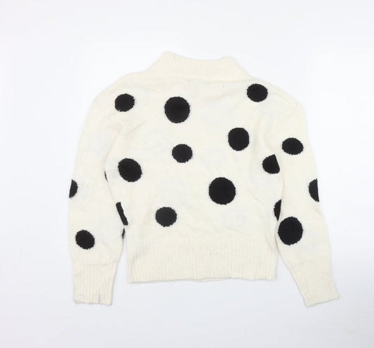Womens UK Size XS Marks and Spencer Ivory Pullover Jumper