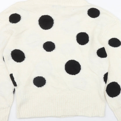 Womens UK Size XS Marks and Spencer Ivory Pullover Jumper