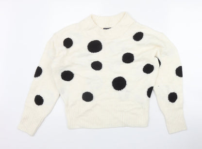 Womens UK Size S Marks and Spencer Ivory Pullover Jumper