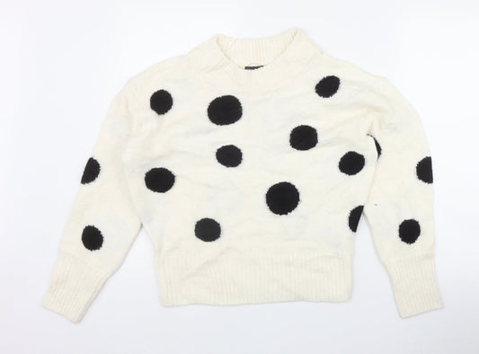 Womens UK Size S Marks and Spencer Ivory Pullover Jumper