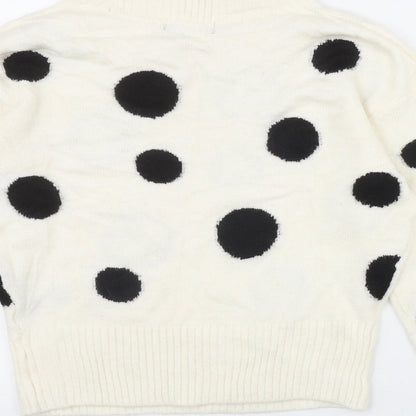Womens UK Size S Marks and Spencer Ivory Pullover Jumper