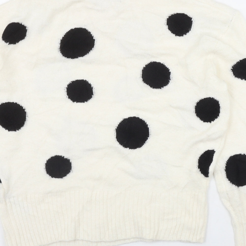 Womens UK Size S Marks and Spencer Ivory Pullover Jumper