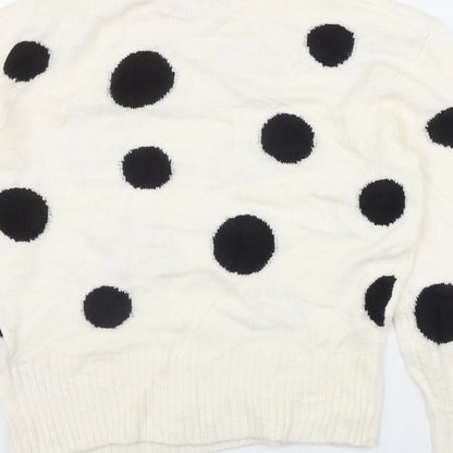 Womens UK Size S Marks and Spencer Ivory Pullover Jumper