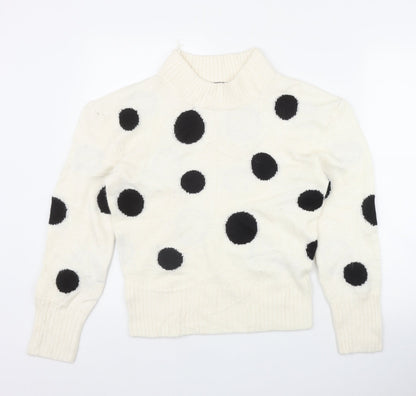 Womens UK Size XS Marks and Spencer Ivory Pullover Jumper