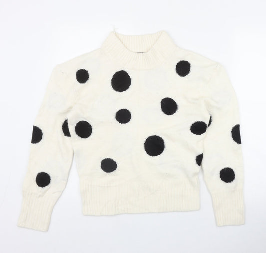 Womens UK Size XS Marks and Spencer Ivory Pullover Jumper