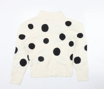 Womens UK Size XS Marks and Spencer Ivory Pullover Jumper