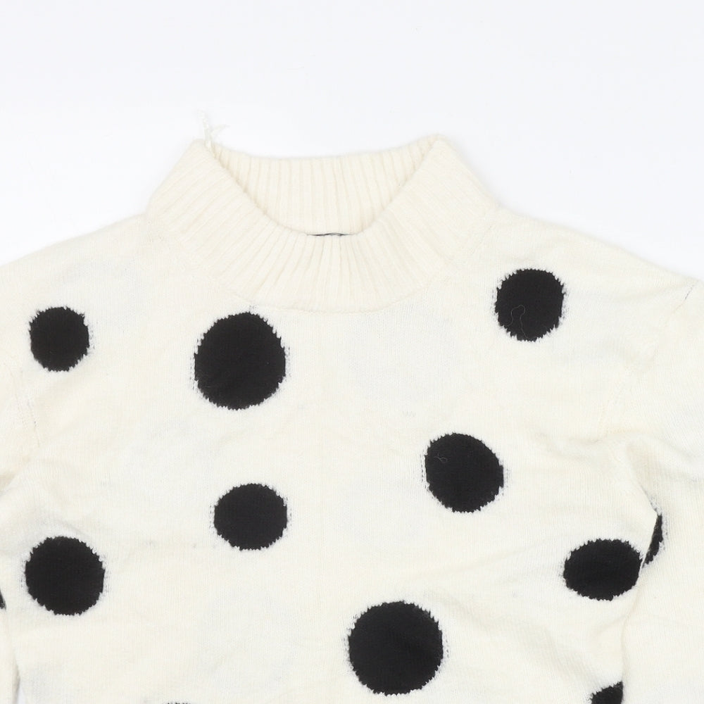 Womens UK Size XS Marks and Spencer Ivory Pullover Jumper