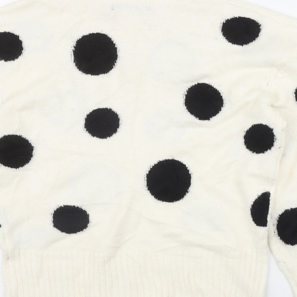 Womens UK Size XS Marks and Spencer Ivory Pullover Jumper