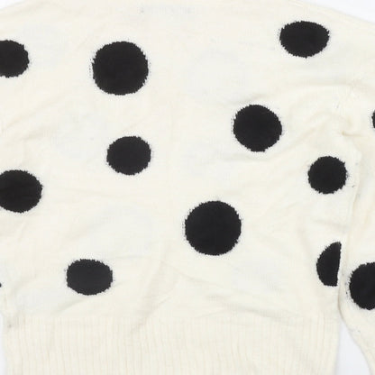 Womens UK Size XS Marks and Spencer Ivory Pullover Jumper