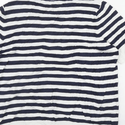 Womens UK Size 12 Marks and Spencer Blue Pullover Jumper