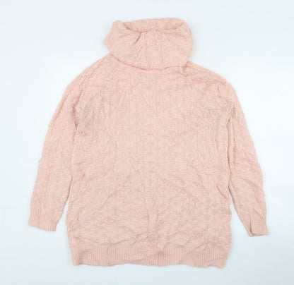 Womens UK Size XS H&M Pink Pullover Jumper