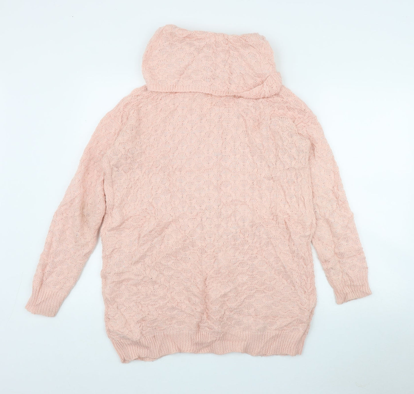 Womens UK Size XS H&M Pink Pullover Jumper