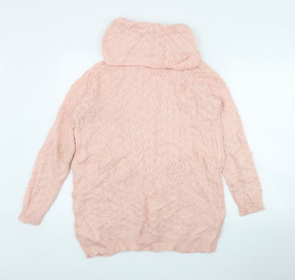 Womens UK Size XS H&M Pink Pullover Jumper