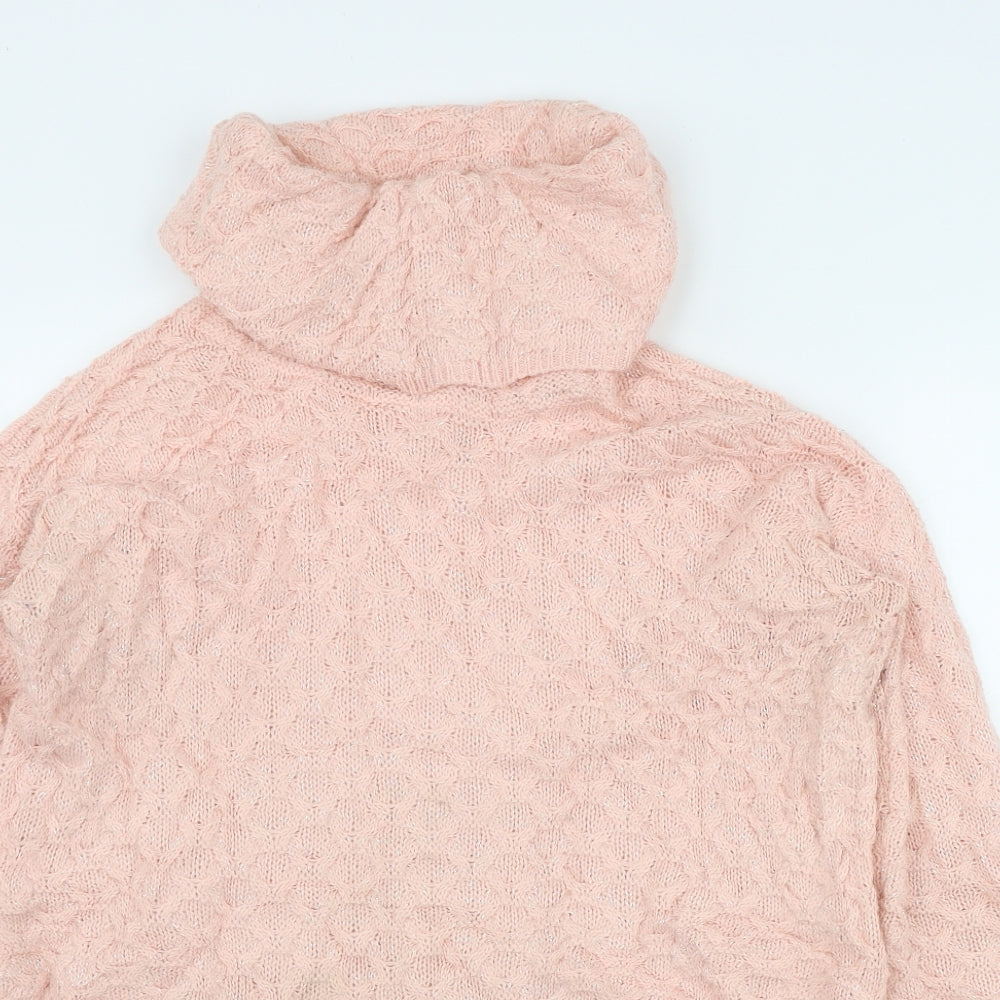 Womens UK Size XS H&M Pink Pullover Jumper