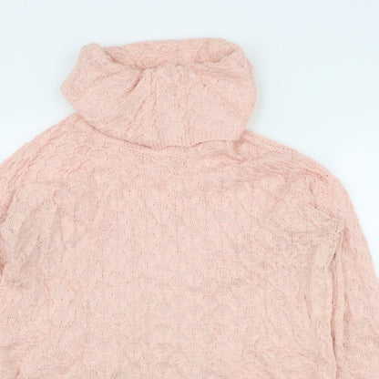 Womens UK Size XS H&M Pink Pullover Jumper
