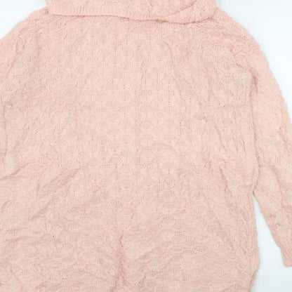 Womens UK Size XS H&M Pink Pullover Jumper