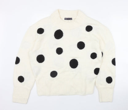 Womens UK Size M Marks and Spencer Ivory Pullover Jumper