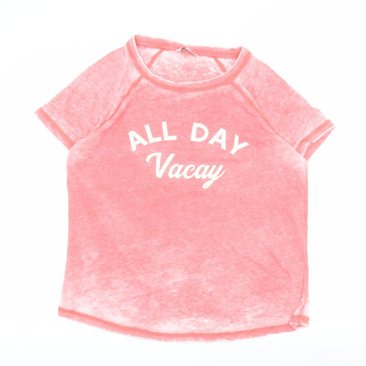 Womens UK Size 12 NEXT Pink Basic Polo