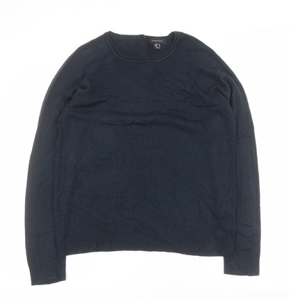 Primark Womens Blue Round Neck  Acrylic Pullover Jumper Size 12