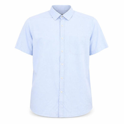 Mens UK Size S Debenhams Blue  Button-Up Short Sleeve Casual Shirt