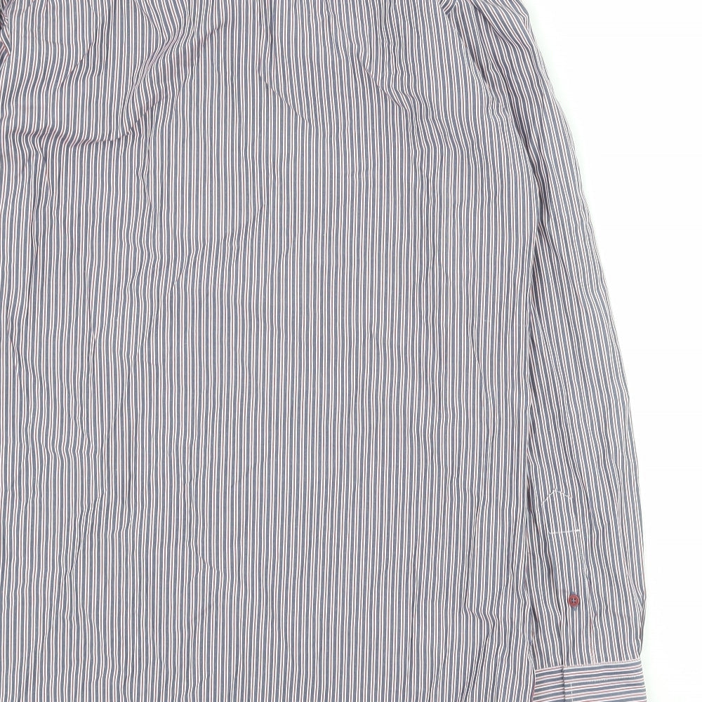 Mens UK Size M Daniel Rosso Blue  Button-Up Long Sleeve Casual Shirt