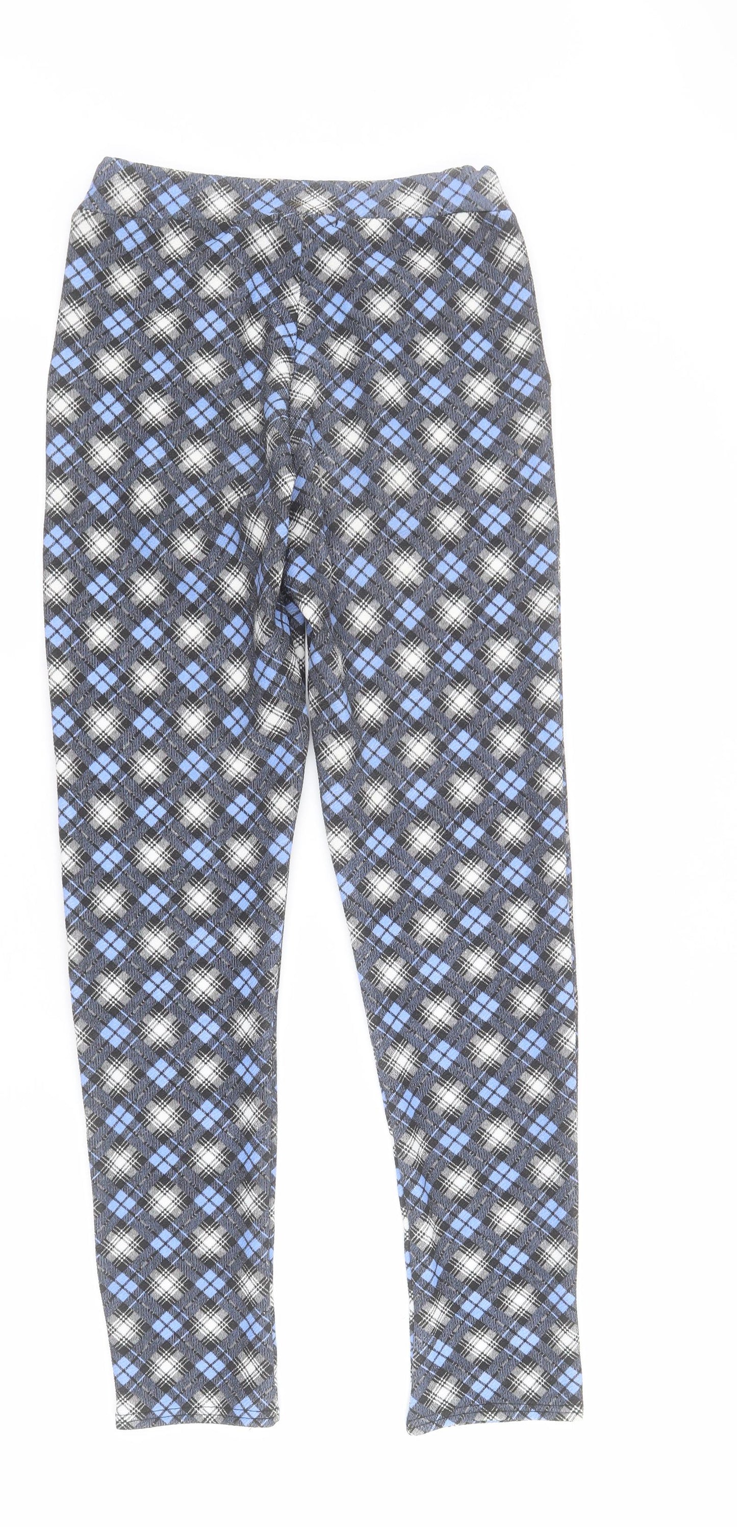Womens UK Size 10 Missi London Regular Fit Cropped Blue Trousers