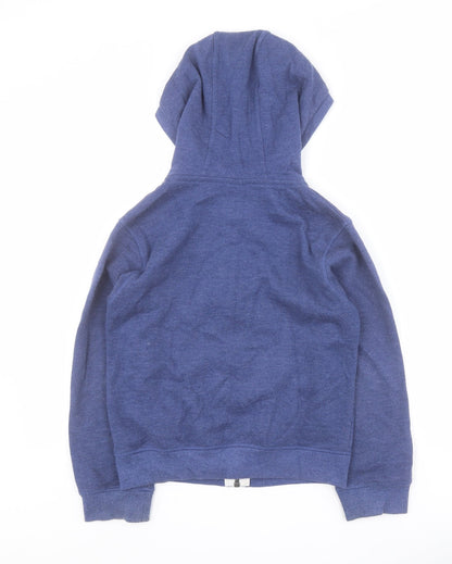 Dunnes Boys Blue  Cotton Full Zip Hoodie Size S  Zip