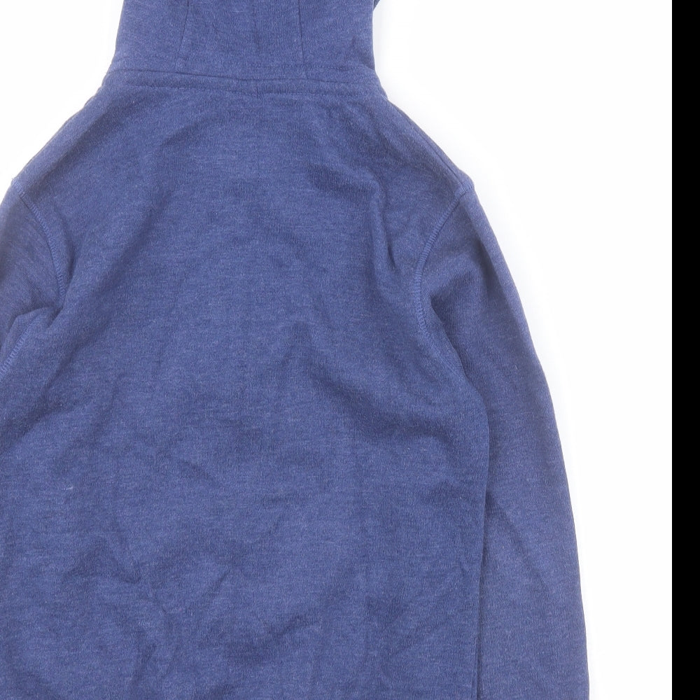 Dunnes Boys Blue  Cotton Full Zip Hoodie Size S  Zip