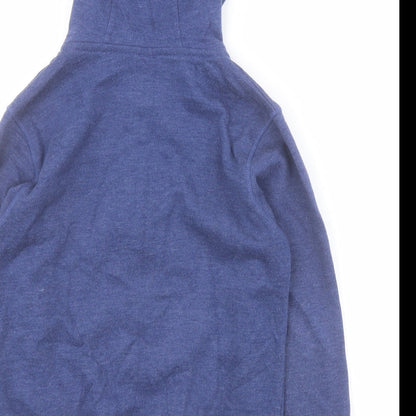 Dunnes Boys Blue  Cotton Full Zip Hoodie Size S  Zip