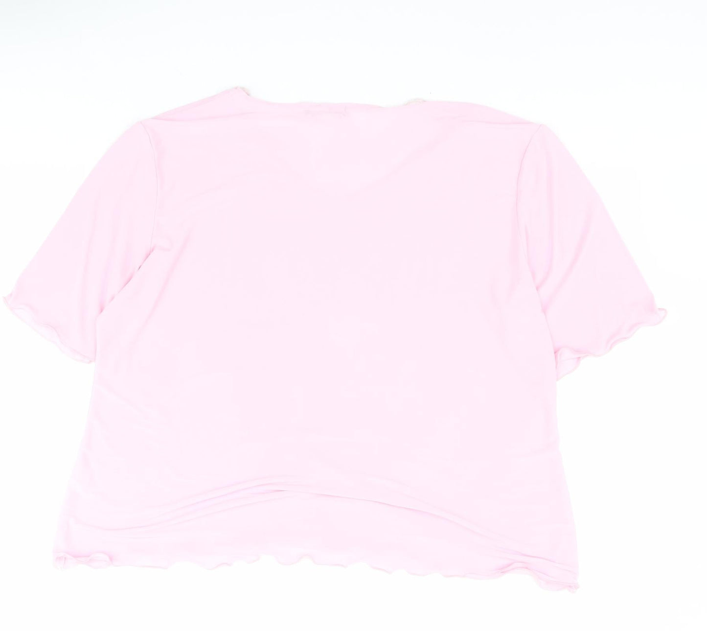 Womens UK Size XL Must Pink Basic Blouse