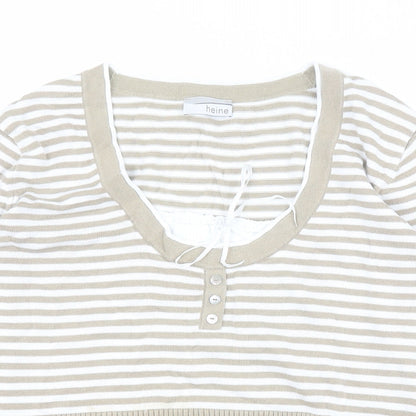 Womens UK Size 14 HEINE Beige Pullover Jumper