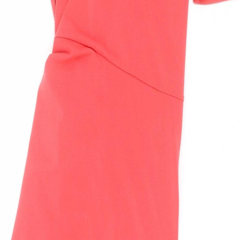 WalG Womens Red  Polyester Bodycon  Size S  Round Neck Pullover