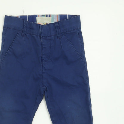 name it Boys Blue  Cotton Chino Trousers Size 2 Years  Regular Button