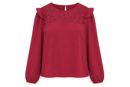 Womens UK Size 10 Papaya Purple Basic Blouse
