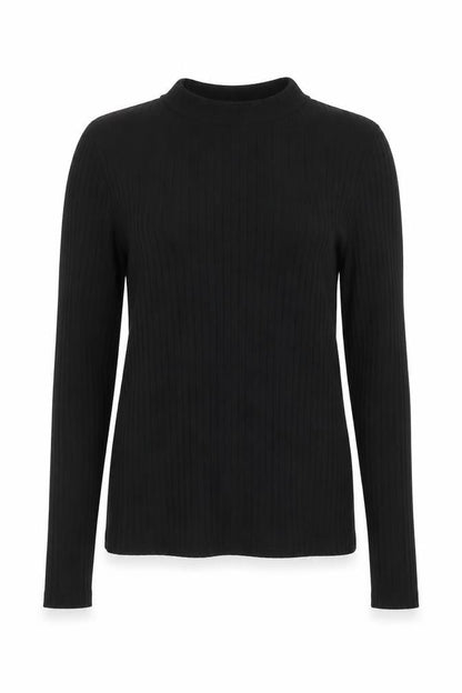 River Island Womens Black Crew Neck  Cotton Pullover Jumper Size 8