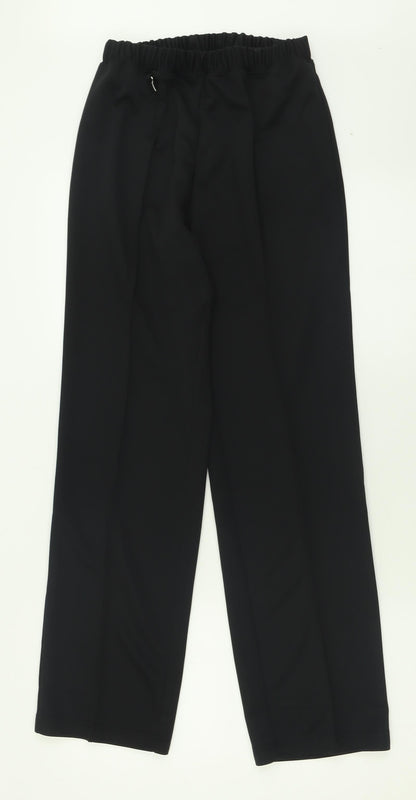 Womens UK Size 8 Damart Regular Fit  Black Trousers