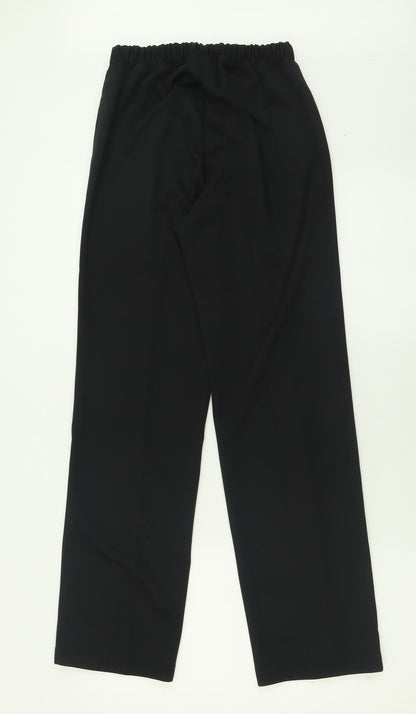 Womens UK Size 8 Damart Regular Fit  Black Trousers