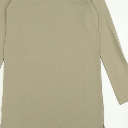 H&M Womens Green  Viscose Jumper Dress  Size XS  Crew Neck Pullover