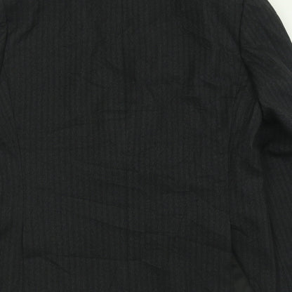 Michael Stewart Mens Black  Acetate Jacket Suit Jacket Size 40