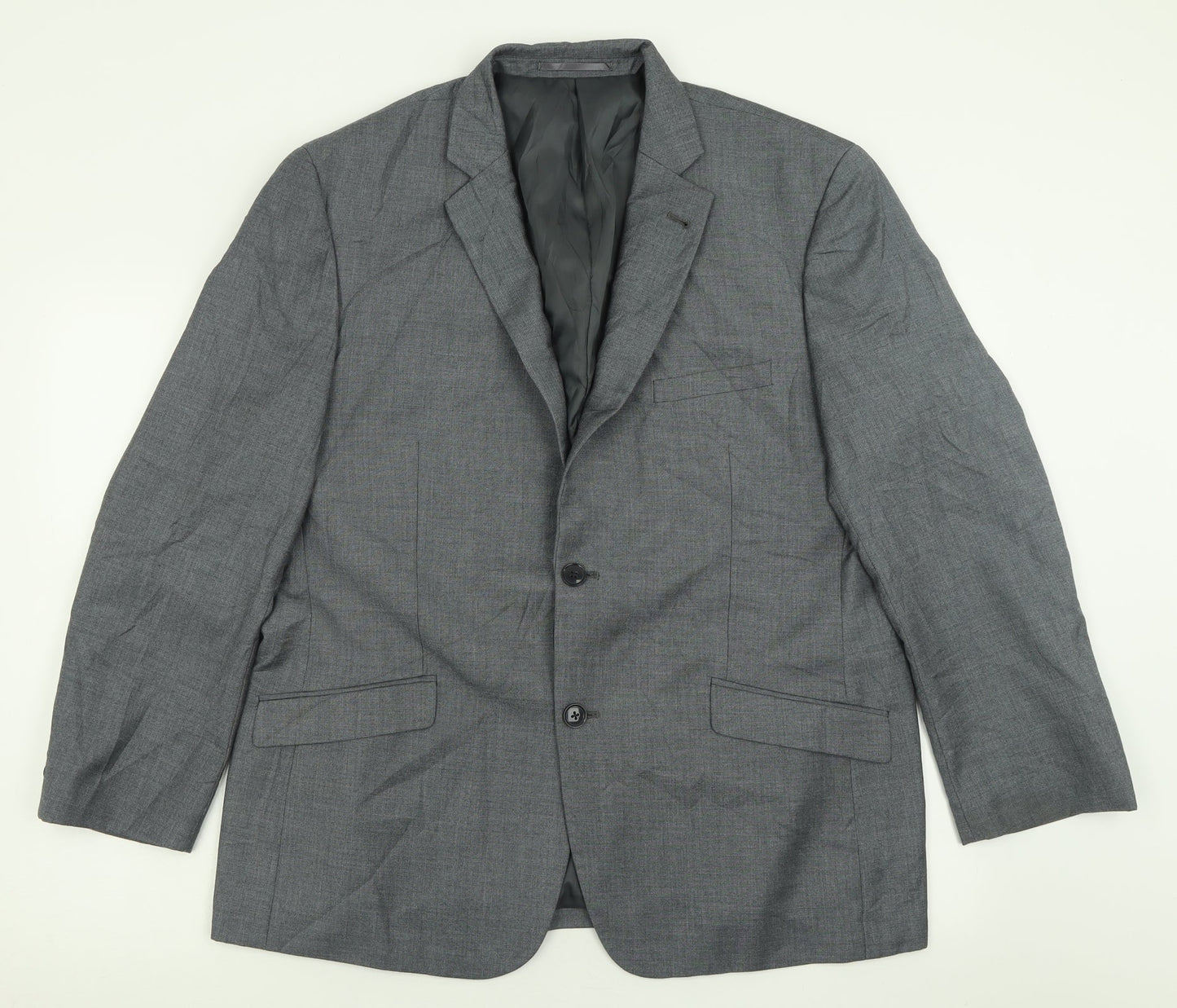 Mens UK Size 44 Charlton Gray Regular Grey Suit Jacket