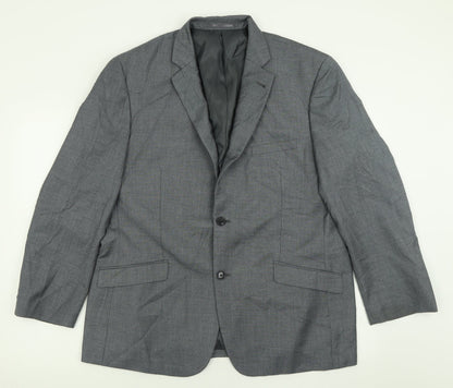 Mens UK Size 44 Charlton Gray Regular Grey Suit Jacket