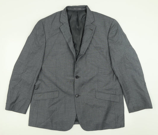 Mens UK Size 44 Charlton Gray Regular Grey Suit Jacket