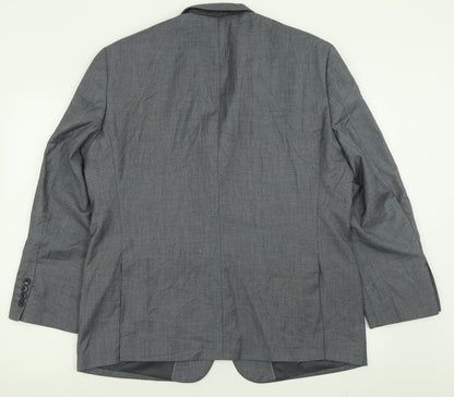 Mens UK Size 44 Charlton Gray Regular Grey Suit Jacket