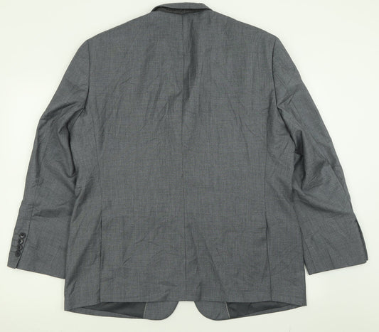 Mens UK Size 44 Charlton Gray Regular Grey Suit Jacket