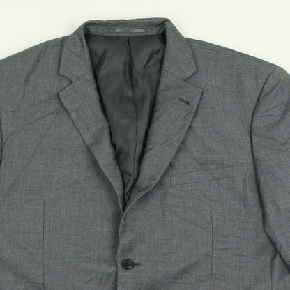 Mens UK Size 44 Charlton Gray Regular Grey Suit Jacket
