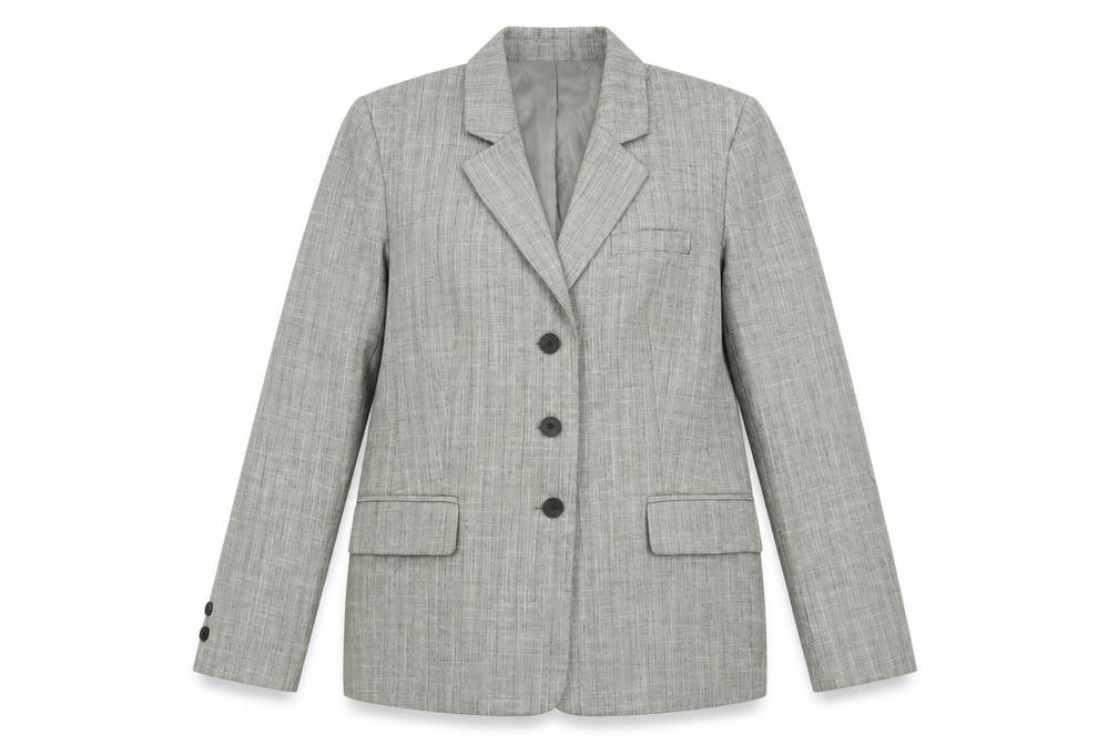 Womens UK Size 12 Kasper Petites Grey Suit Jacket