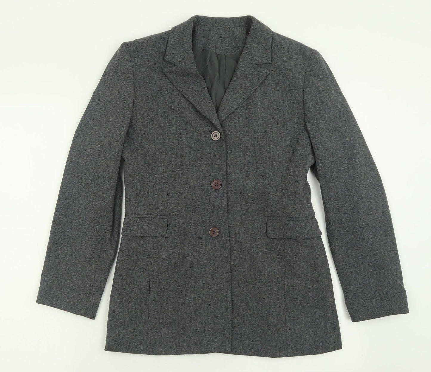 Debenhams Womens Grey   Jacket Blazer Size 8  Button